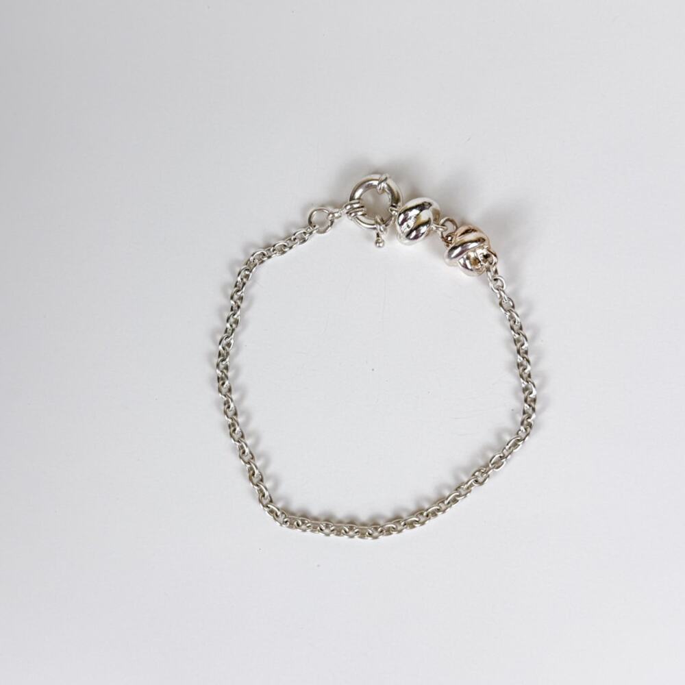 Silvery Knot Anklet